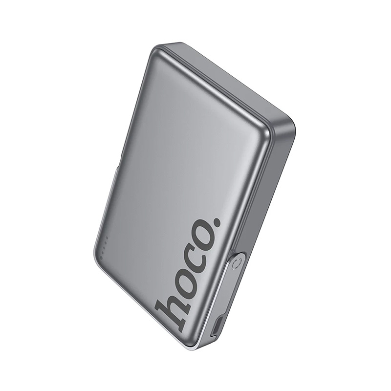 HOCO Q36A PD20W QC3.0 10000mAh MagSafe Magnetic Wireless Charging Aluminum Alloy Shell Power Bank with Foldable Stand